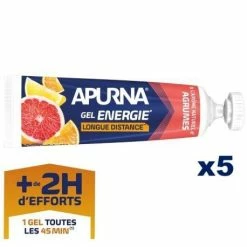 Etui 5 Gels Energie Apurna 35g Longue Distance (+2h) -vélo sales etui 5 gels energie apurna 35g longue distance 2h p image 99661 grande